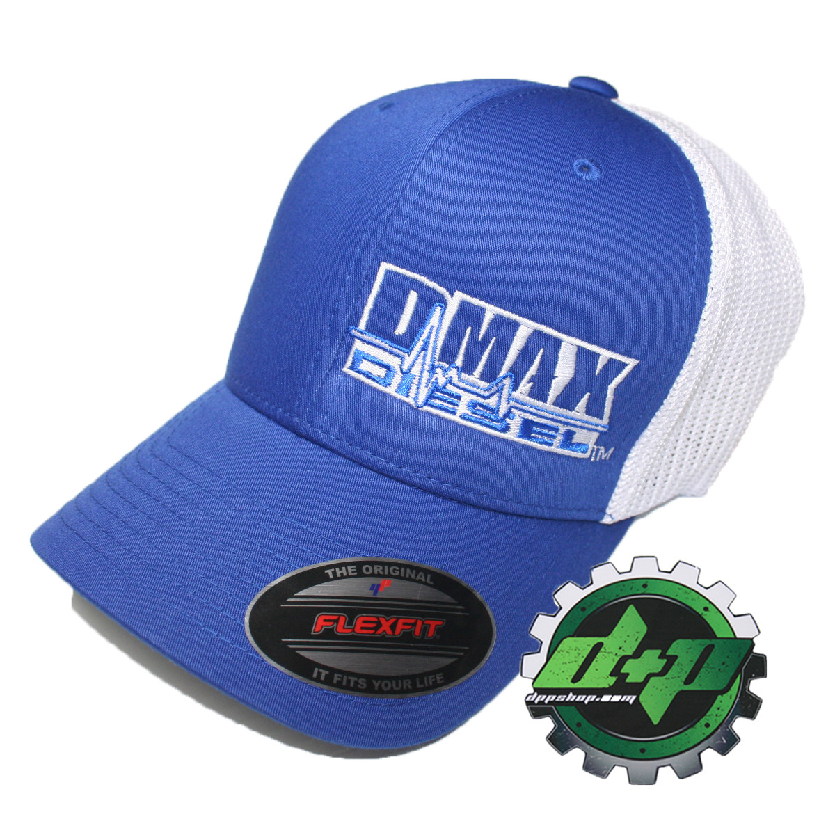 OSFM DMAX Diesel Flexfit fitted flex fit trucker ball cap hat Chevy Duramax blue