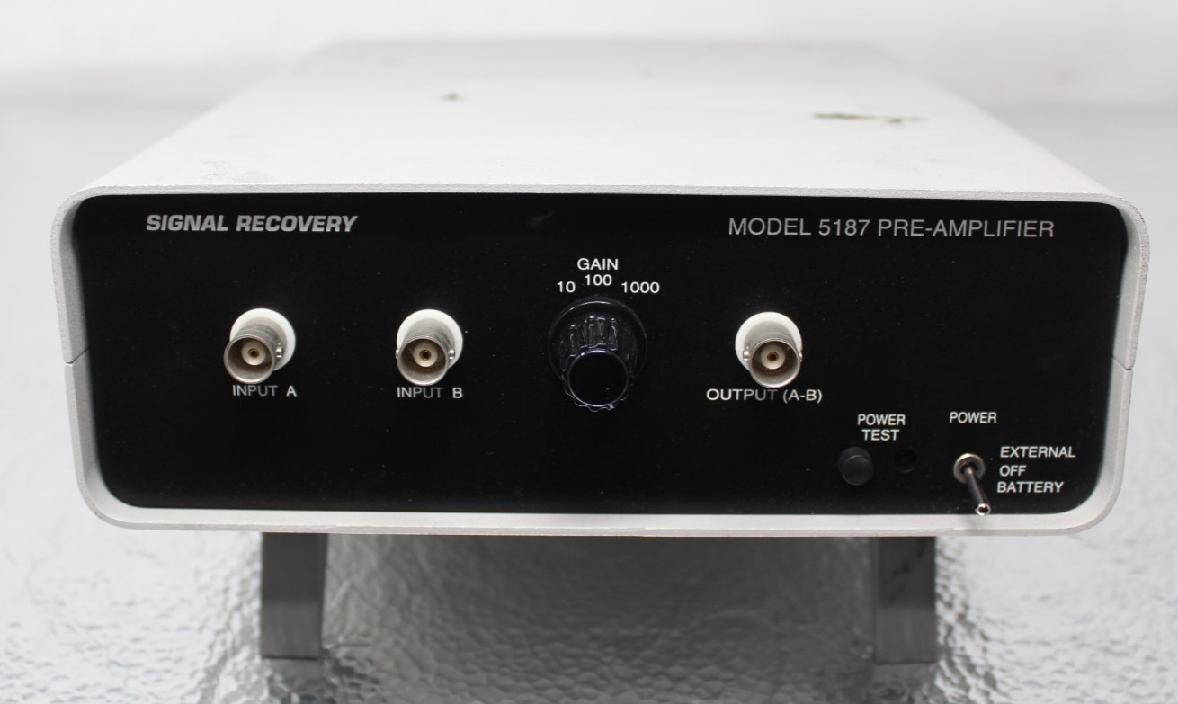EG&G/Signal Recovery 5187 Low-Noise Voltage Preamplifer / Pre-Amplifier / Note