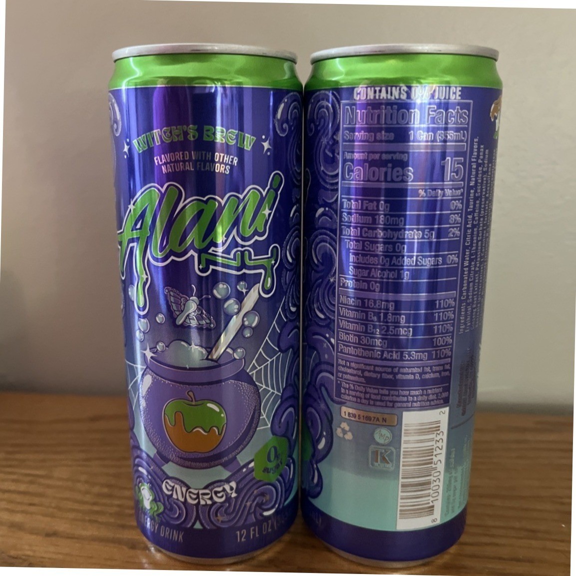 Alani Nu Energy Drink Witch's Brew 12 oz NEW HALLOWEEN 2025 LIMITED EDITION x2