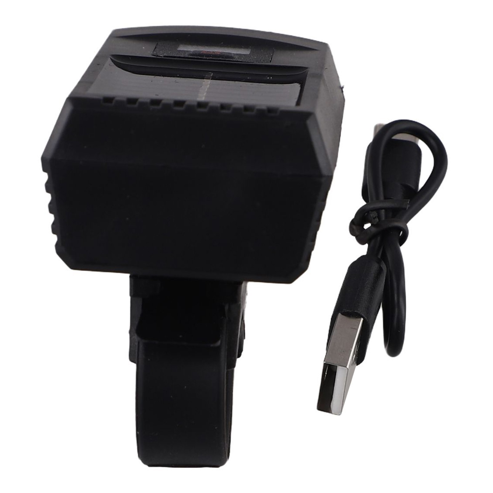 Multi Functional LED Bicycle Headlight with Solar and USB Charging Capabilities