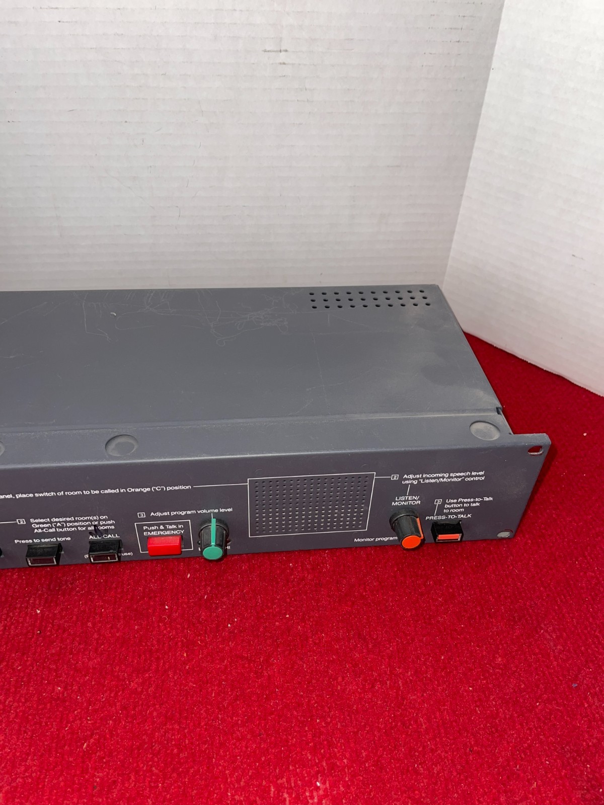 Rauland Borg MCZ300 Intercom & Program Control Center Whs1