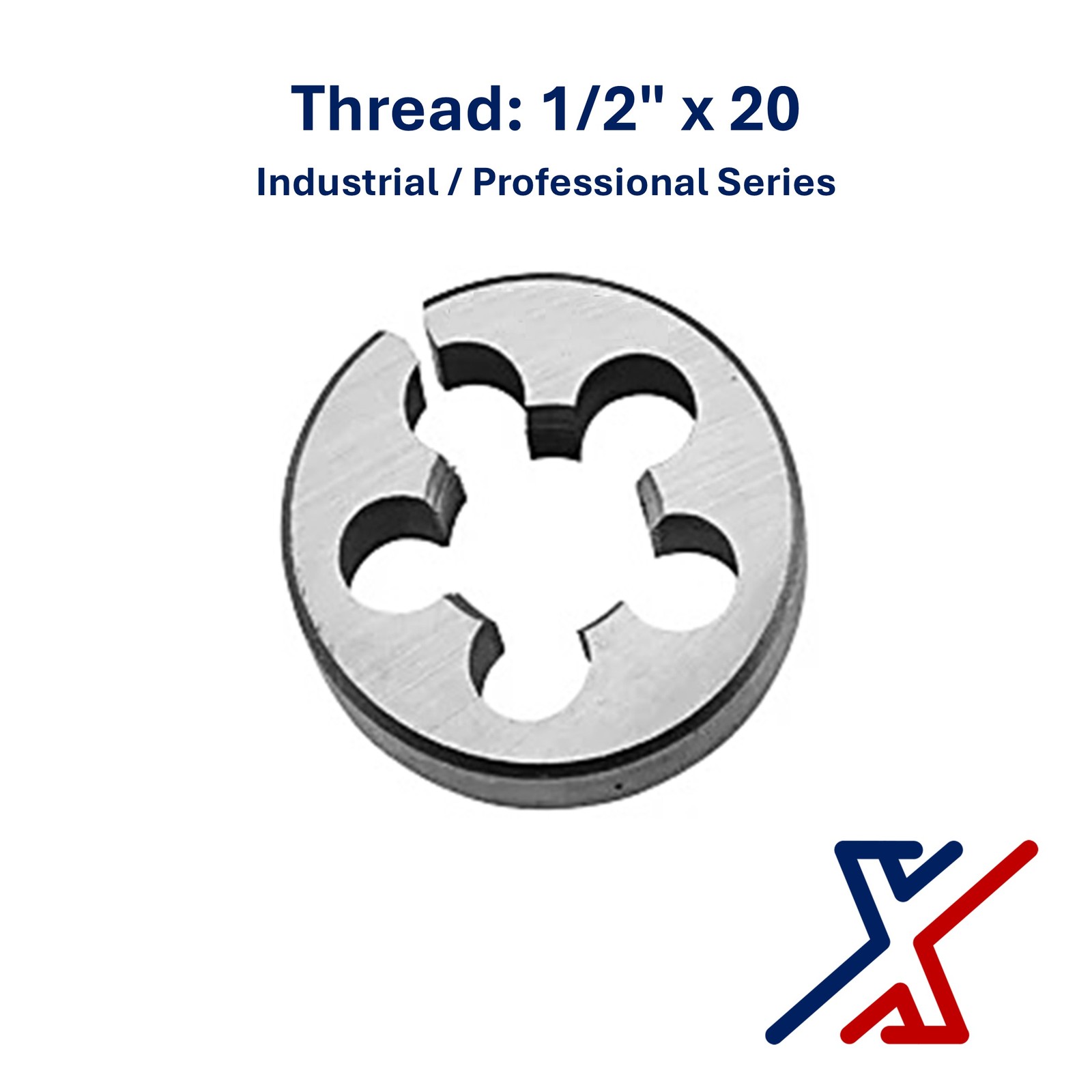1/2" x 20 Thread Industrial / Professional Series Die(1 Die) by X1 Tools