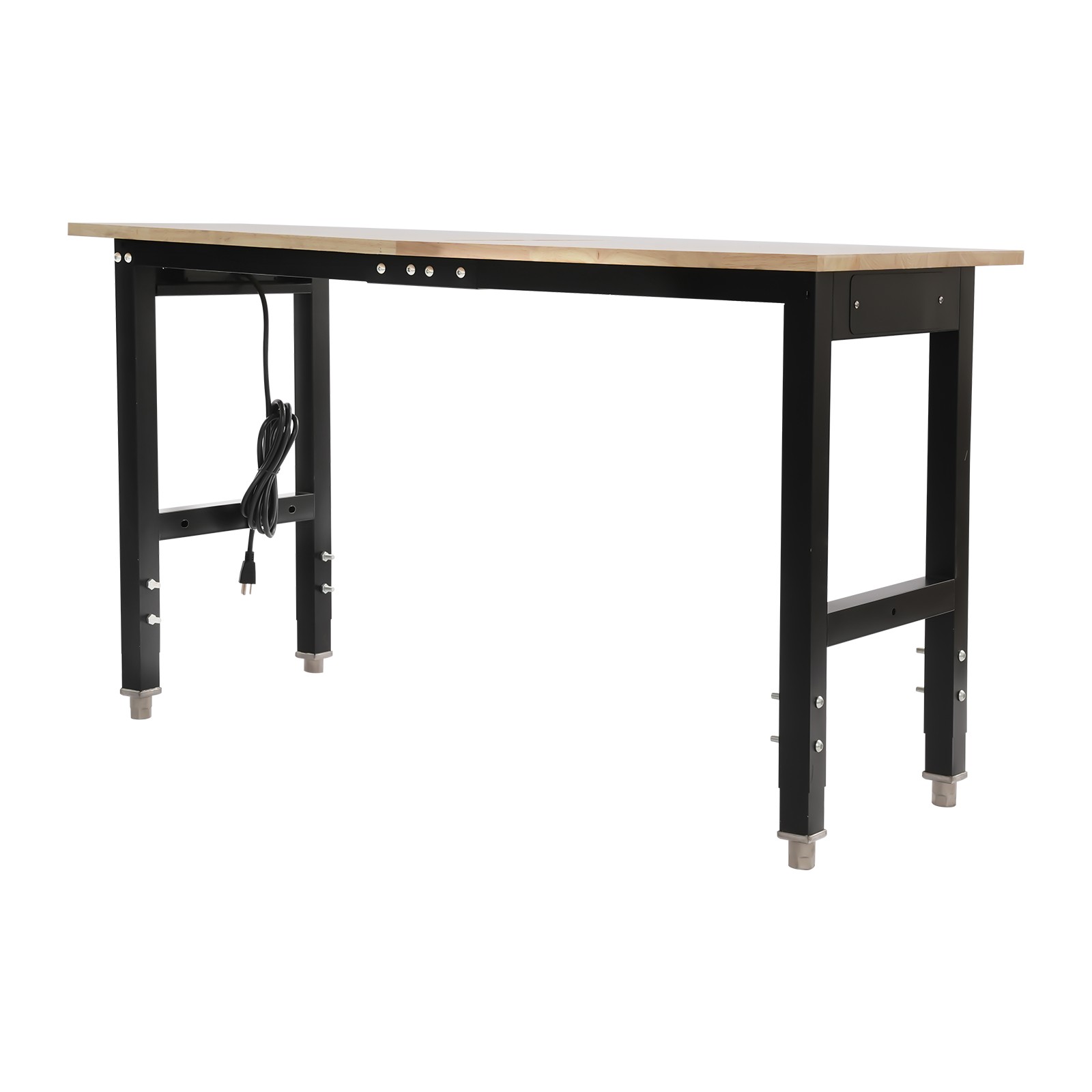 48 x 20 in Heavy Duty Work Table Adjustable Workbench with Power Outlets 2000lbs