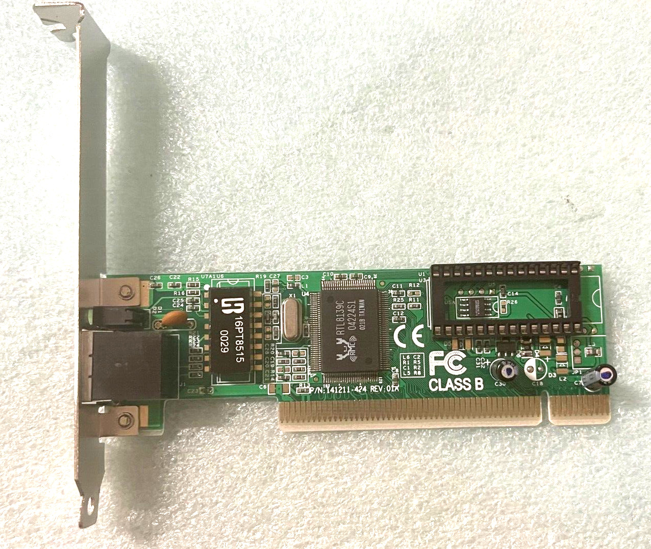 BRAND NEW RTL8139C 100BASE-TX FAST PCI ETHERNET & DRIVER 141211-424 RM2-LAN27