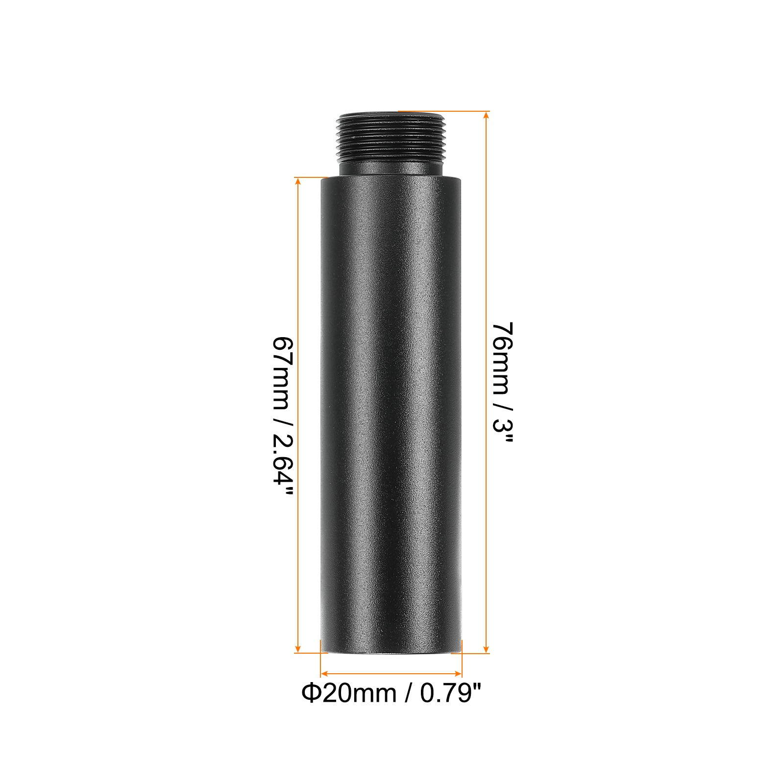 Mic Stand Extension Tube 5/8 Thread Microphone Extension Rods