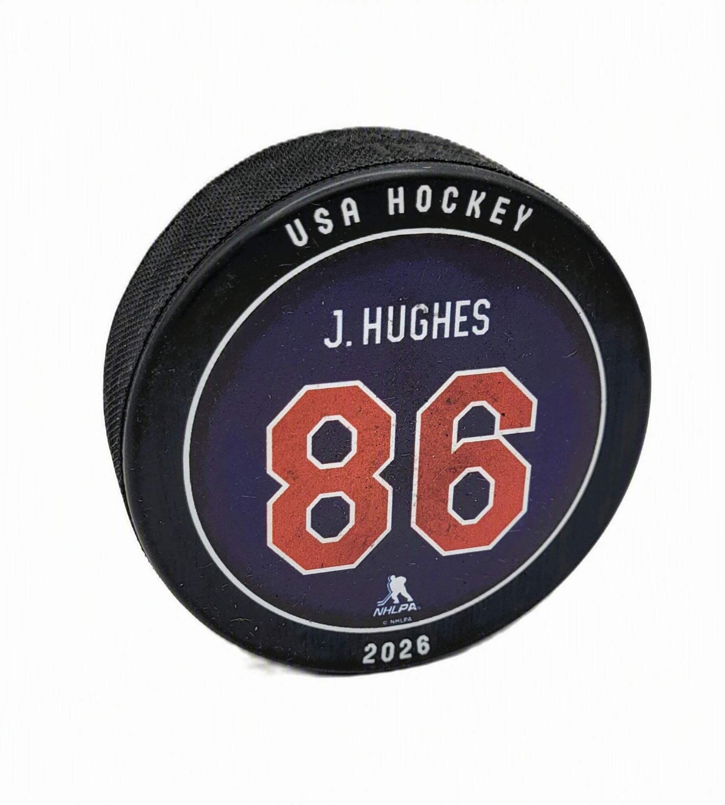 Jack Hughes 2026 Team USA Collectible Hockey Puck