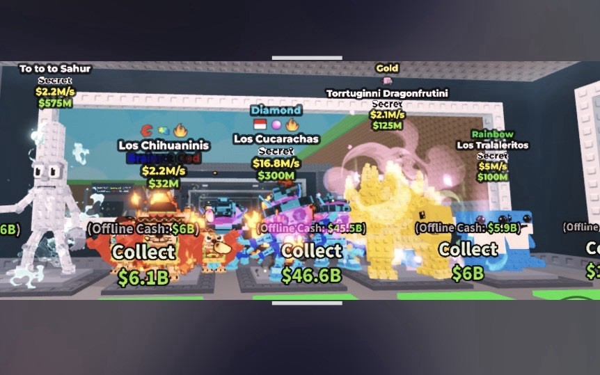 Los Chihuaninis Game Item Assets Secret Gen Diamond Gold Rainbow Collectibles