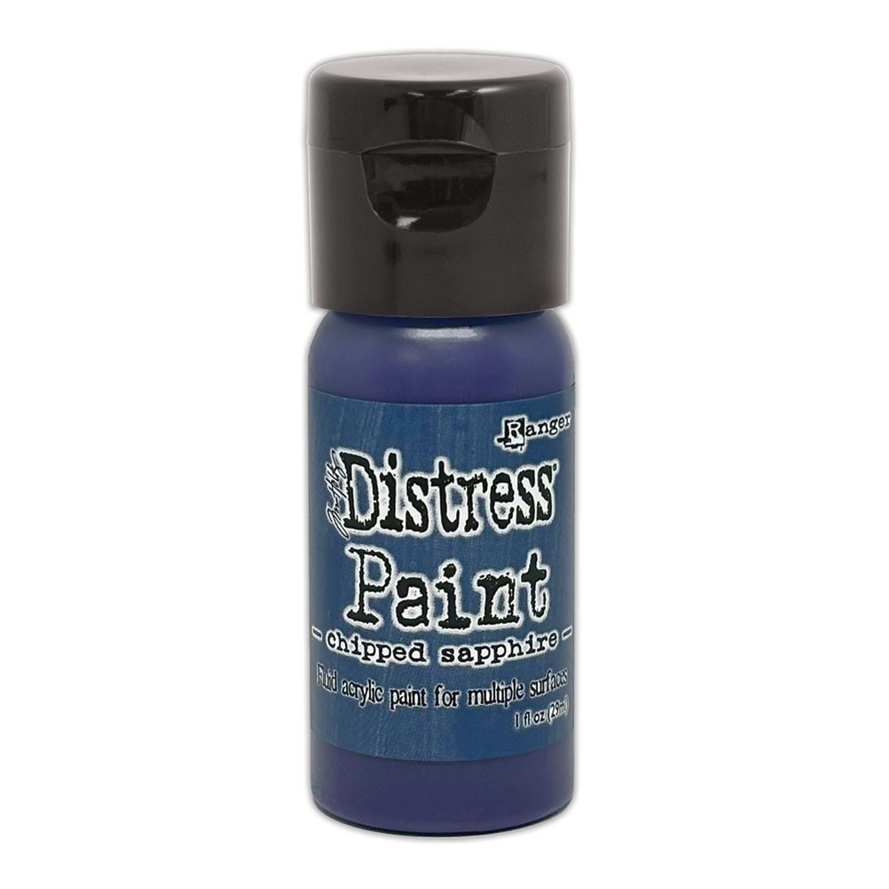 Tim Holtz Distress Paint Flip Top 1oz-Chipped Sapphire