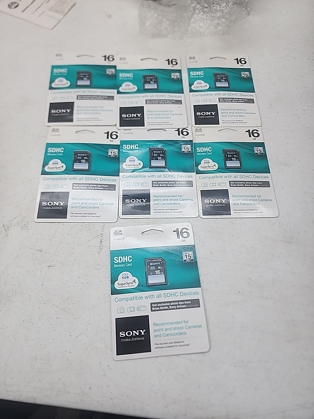 NIP 7 Sony 16GB SDHC UHS-1 Memory Cards High Speed SF16UY/TQMN