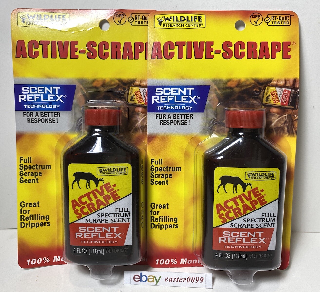Lot of 2 Wildlife Research Center Attractor Active Scrape 4oz Bottle Brand New