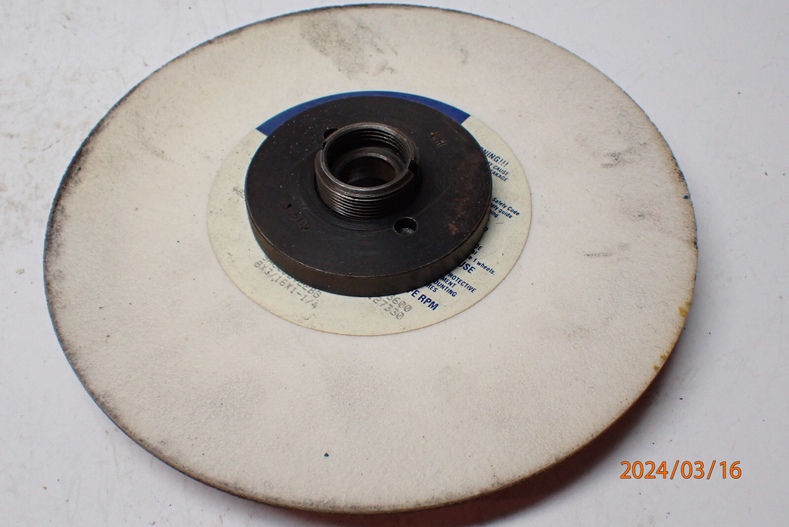 LOT WB: SURFACE TOOL CUTTER GRINDER L.H. ARBOR WITH GRINDING WHEEL
