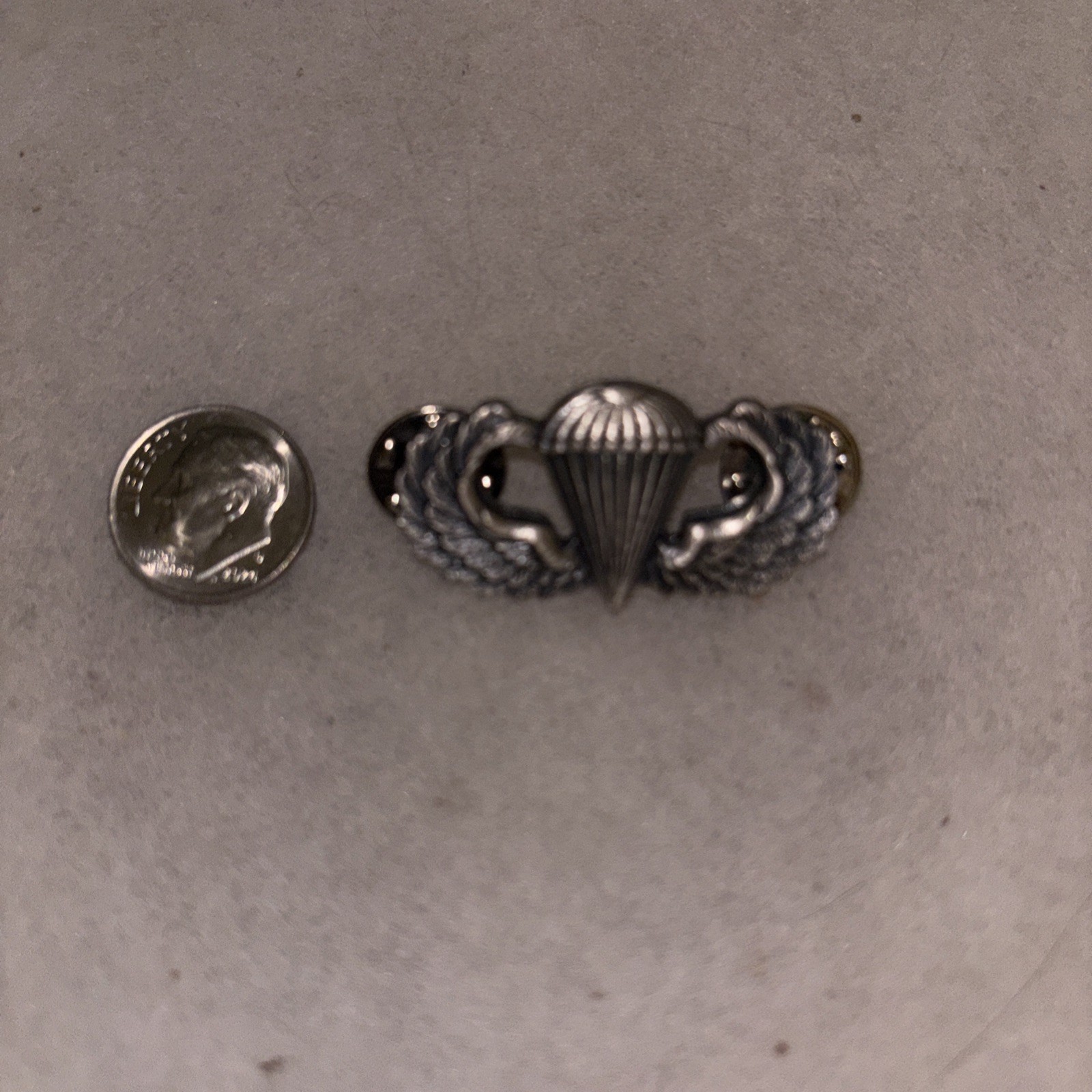 US MILITARY PARATROOPER JUMP Wings Collar Brass