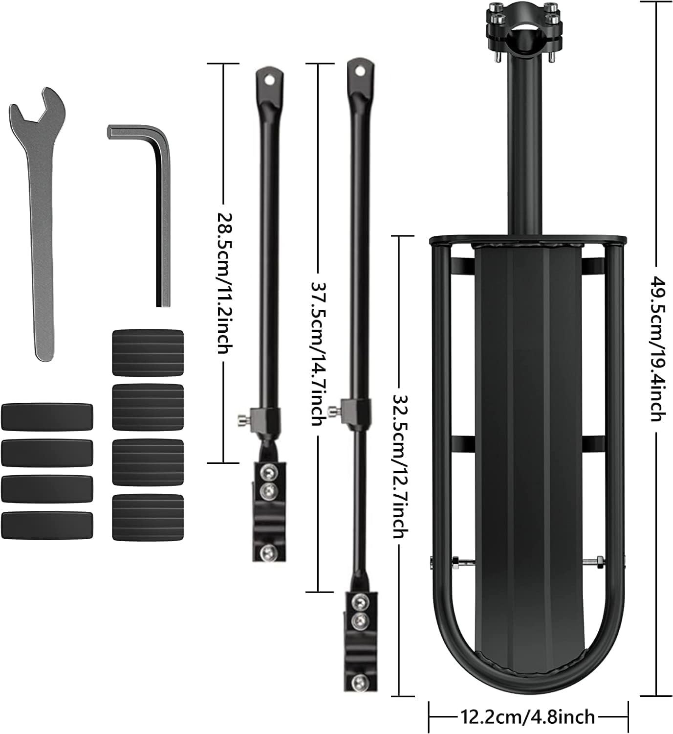 Weather-Resistant Aluminum Cargo Rack for Bikes - Quick Install & 55 lb Load