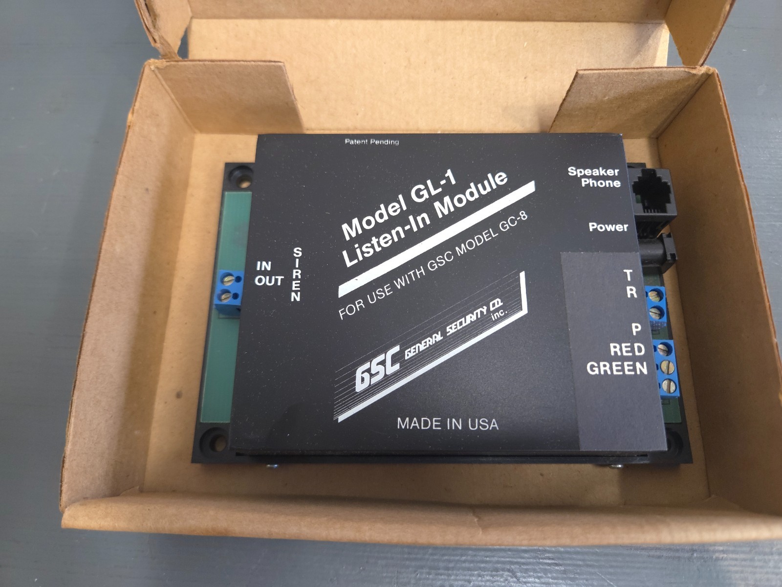 GSC Model GL-1 Listen-In Module, For Use with GSC Model GC-8 *Untested*