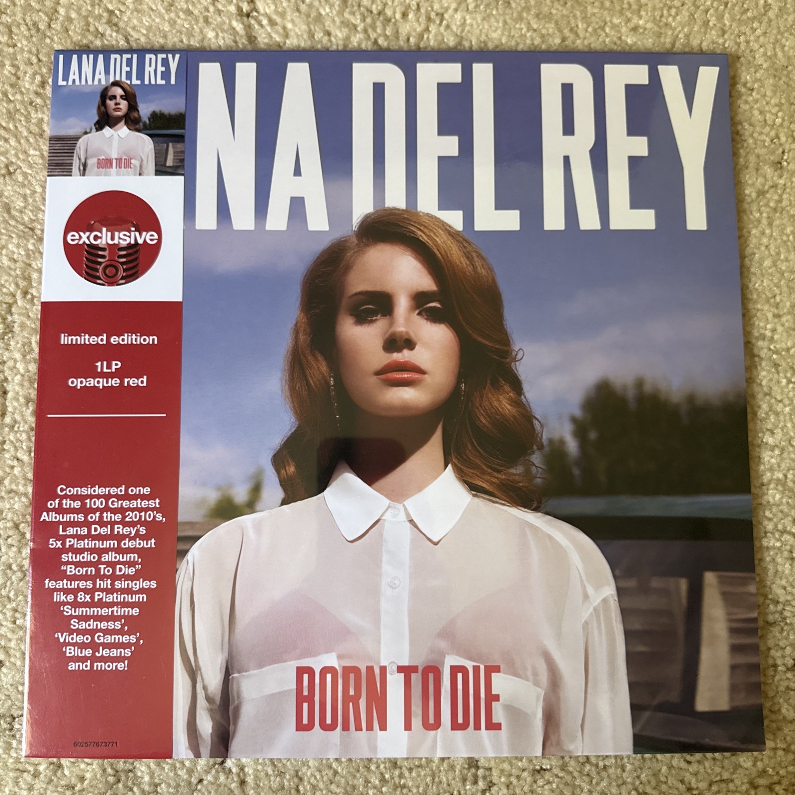 Lana Del Rey - Born To Die - Red Colored Vinyl LP Record