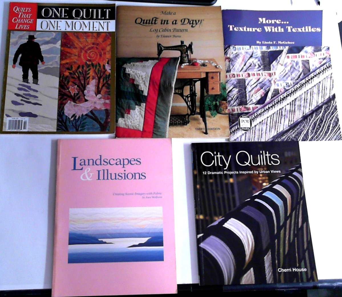 5 Nice Books on How to Make Quilts, Quilting & Quilting Projects & Designs Lot 1