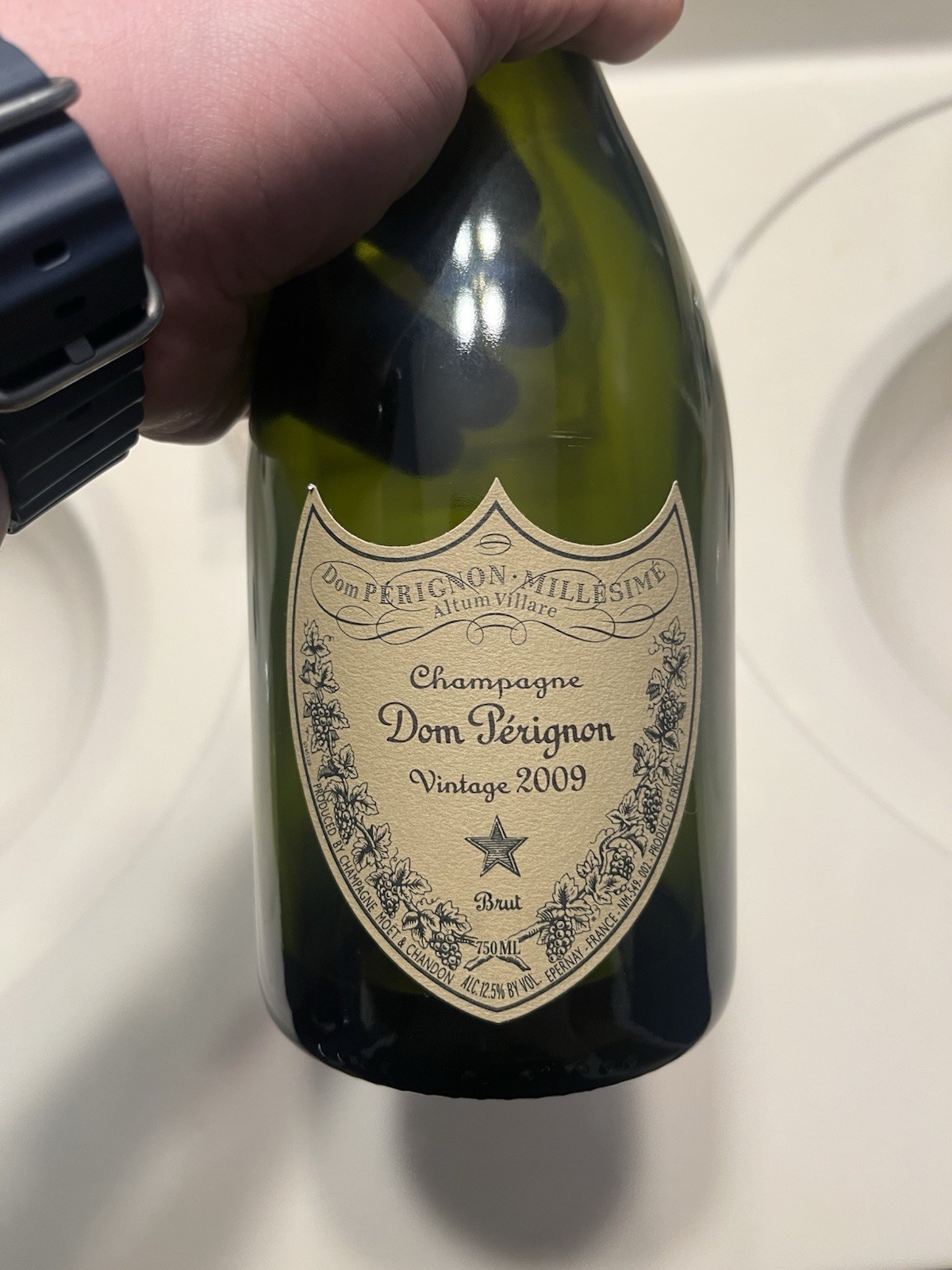 Empty Bottle Dom Pérignon Vintage 2009 Champagne