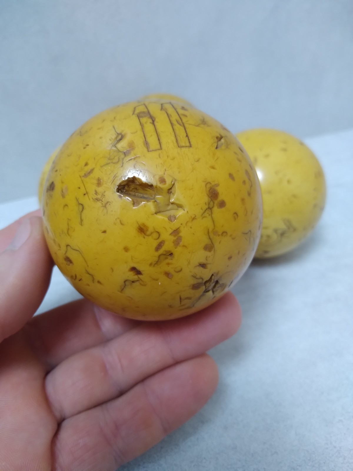 Old Soviet Billiard Russian Balls 4 pc.d-69 mm. 900gr.