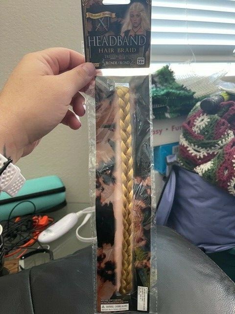 Blonde Medieval Fantasy Princess Hair Braid Headband Accessory New!!!