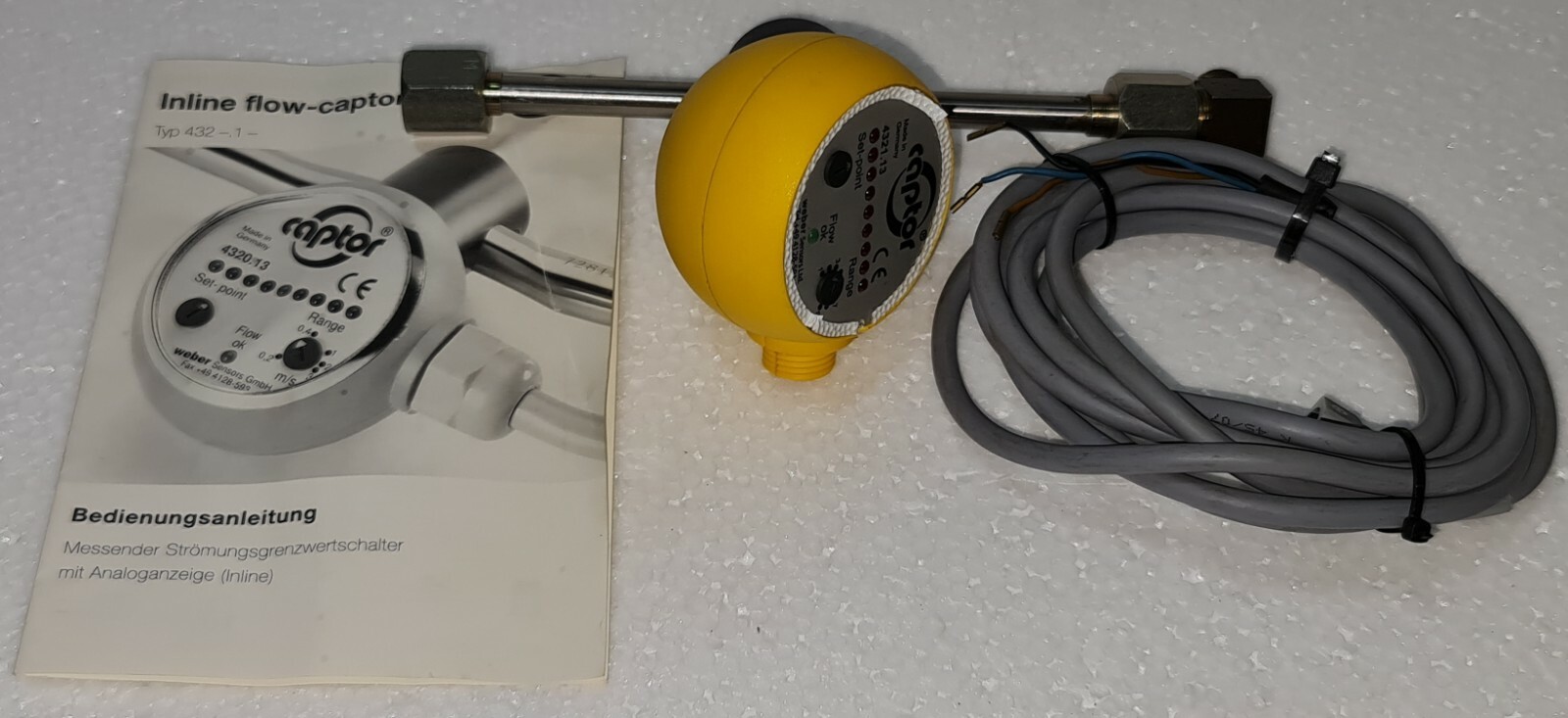 WEBER SENSORS INLINE FLOW CAPTOR TYPE 4321.13