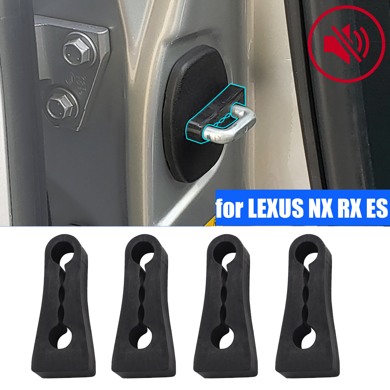 For Lexus NX LX RX IS ES,Door Lock Damper Deadening Seal Sound Rattling  Buffer