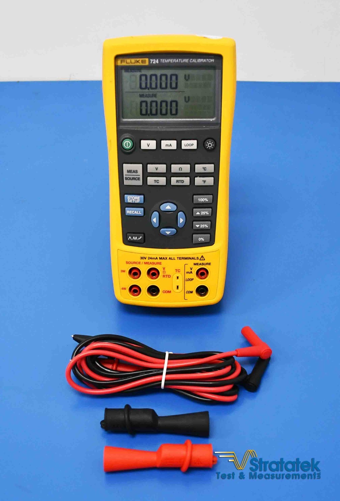 Fluke 724 Process and Temperature Calibrator NIST Calibrated with Data