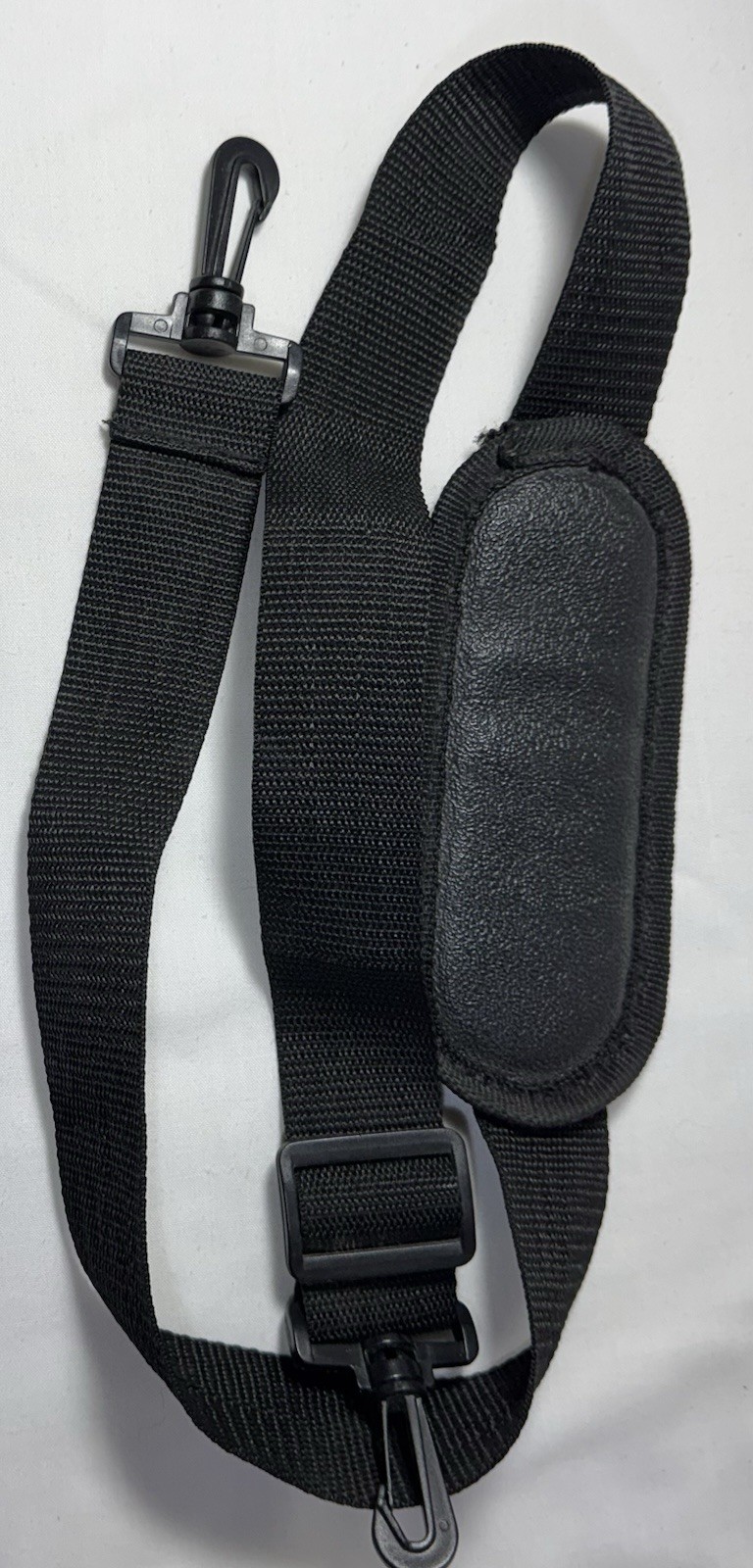 Overland Messenger Bag Strap Black Canvas Padded Shoulder Strap Adjust to 40"