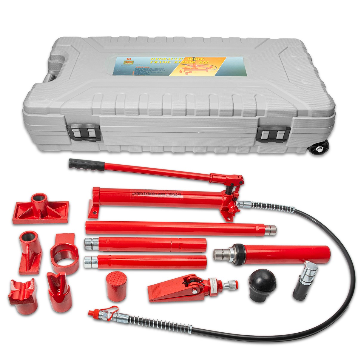 10 Ton Porta Power Hydraulic Jack Body Frame Repair Kit Auto Shop Tool Lift Ram