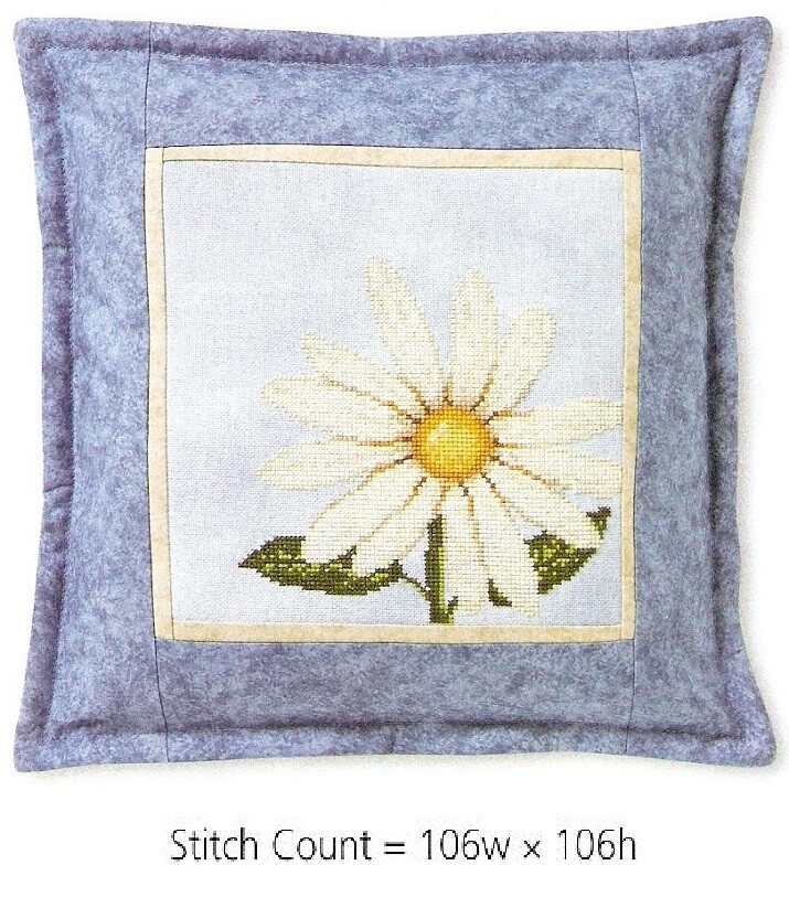 DELICATE DAISY  -  CROSS STITCH PATTERN   GU - AEY