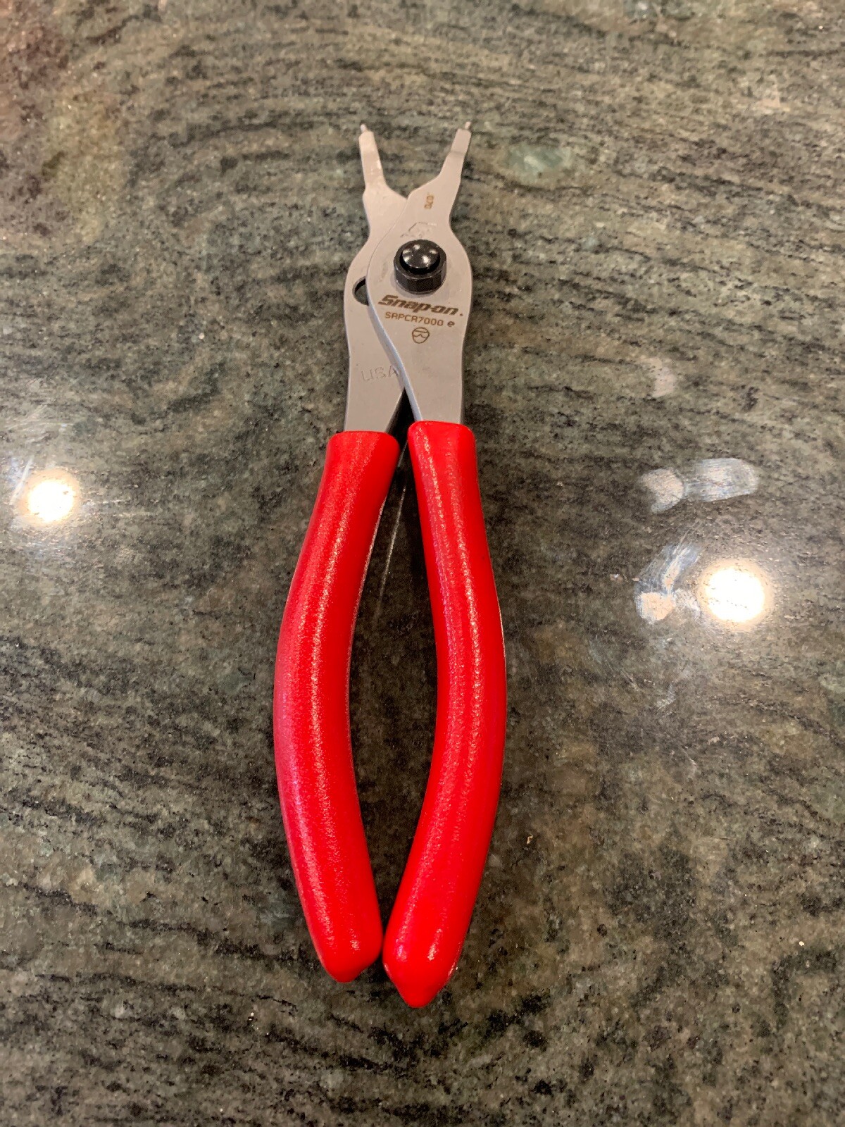 snap on srpcr7000 quick disconnect snap ring pliers 7-7/16" red