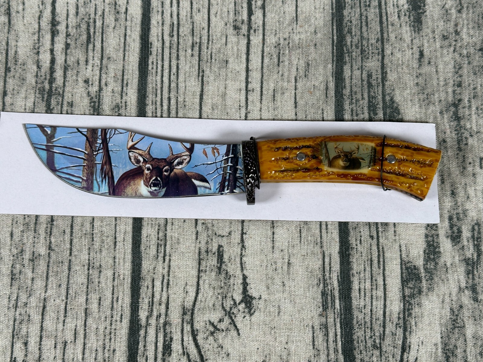 Buck Deer Decorative Knife with Stand