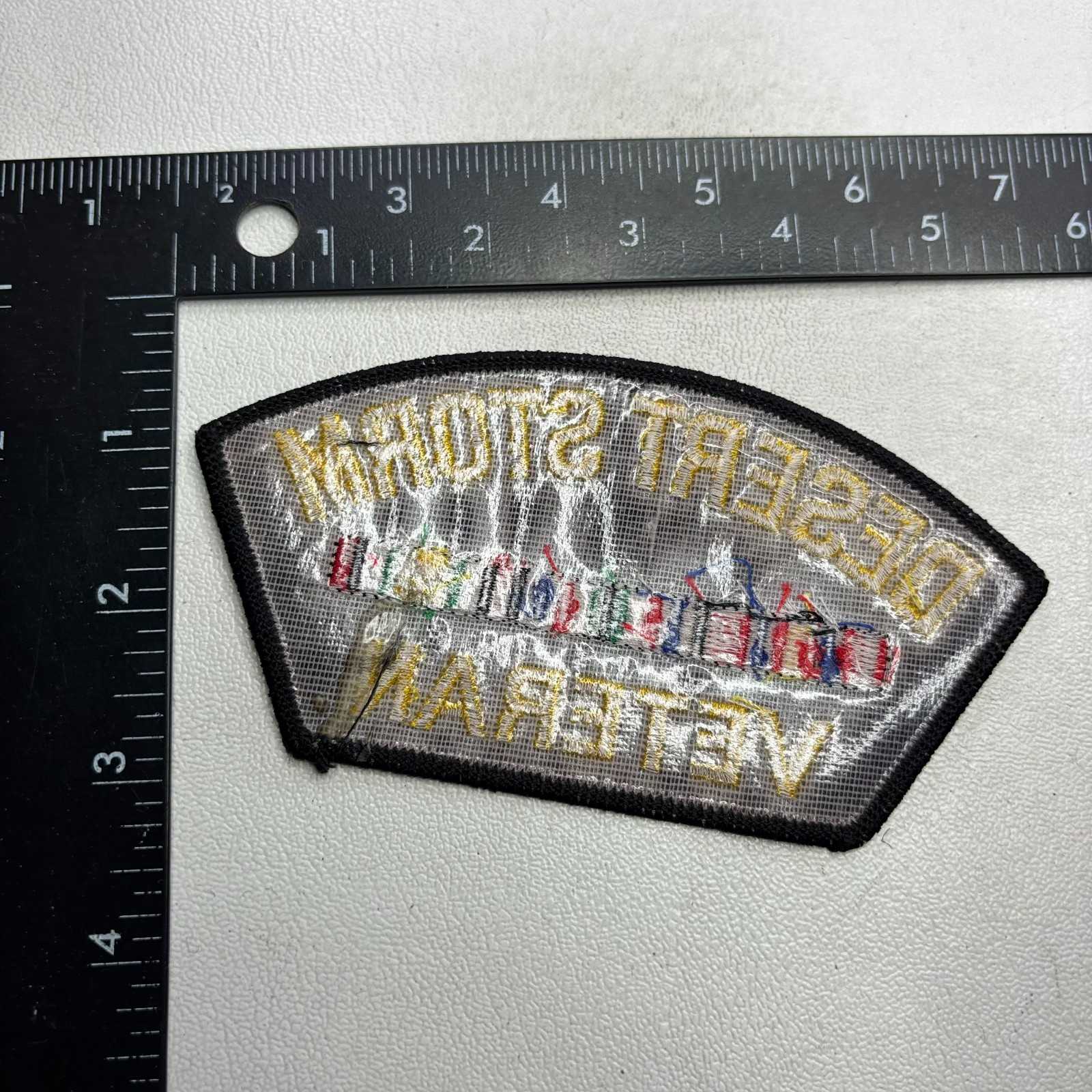 DESERT STORM VETERAN Hat Patch (Military) 60XV