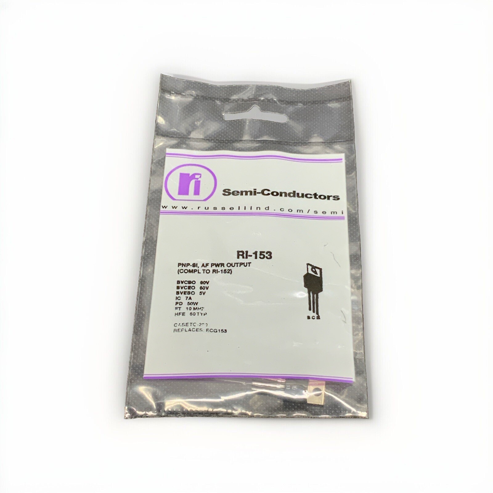 Russell Industries Ri-153 PNP-SI AF PWR OUTPUT ECG153