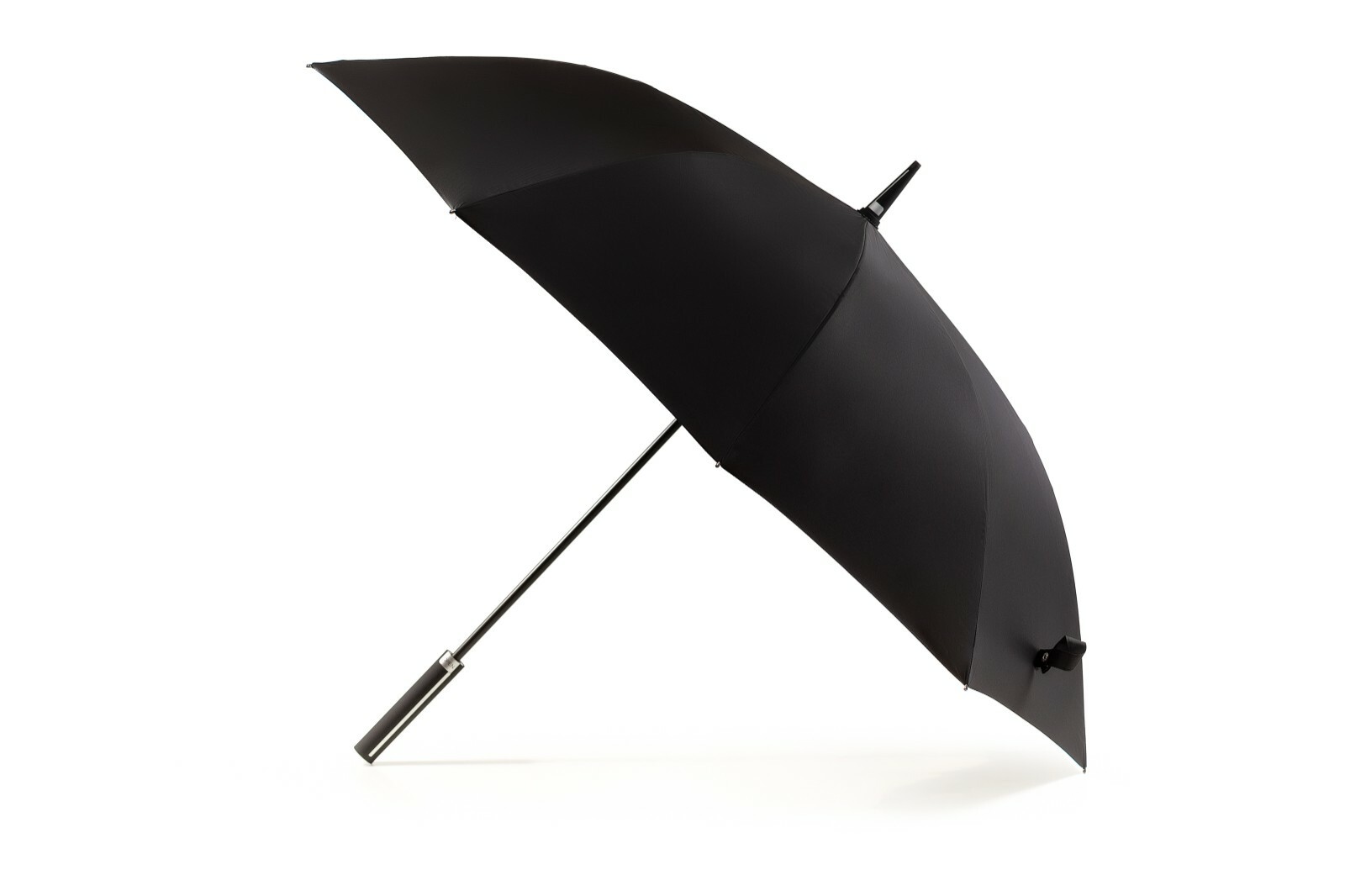 Krago Auto Open 10 Ribs 55 Inch Fiberglass Straight Umbrella Black