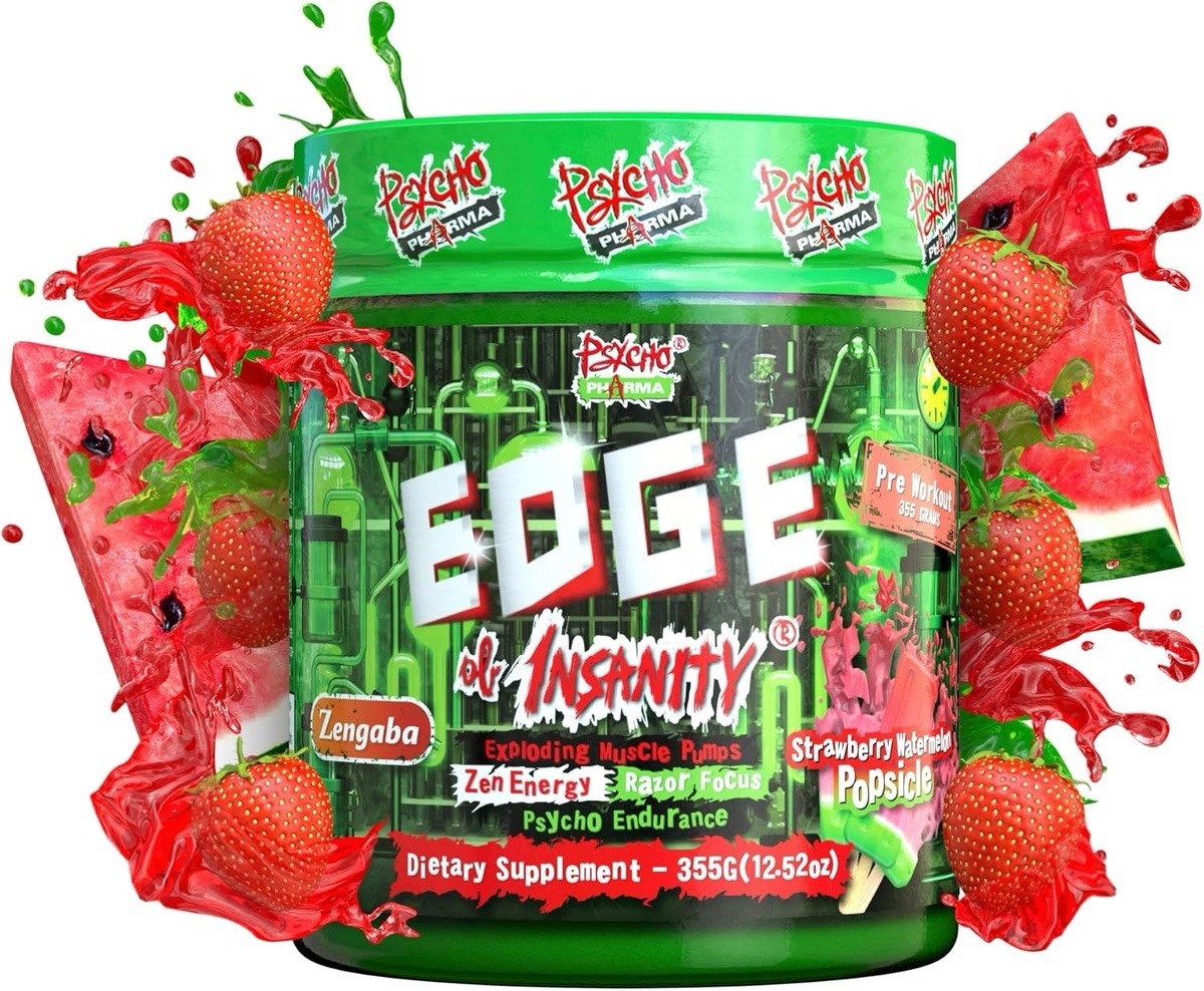 Psycho Pharma Pre Workout Strawberry Watermelon Popsicle