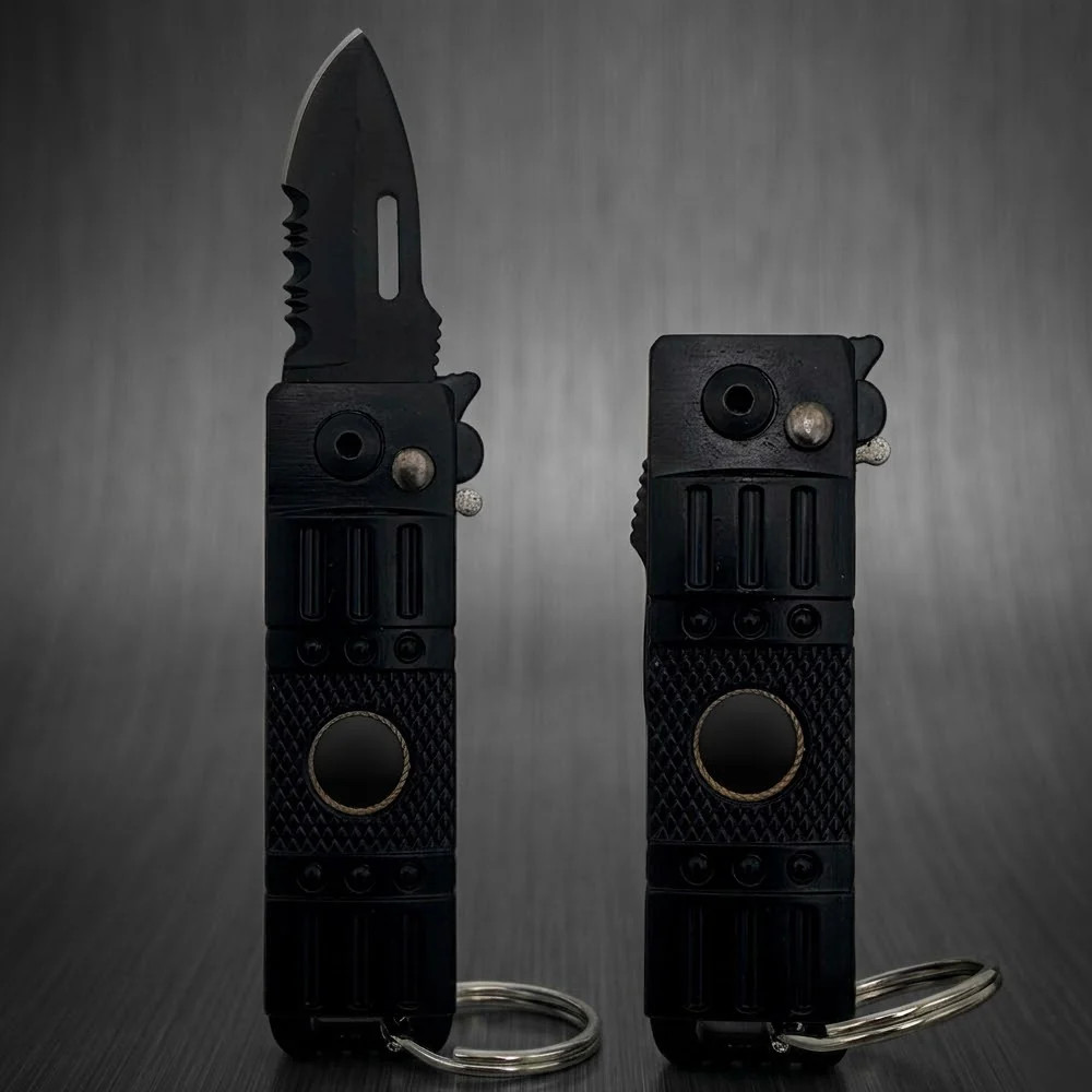 2-in-1 EDC Keychain Lighter & Utility Tool | Refillable Pocket Multitool
