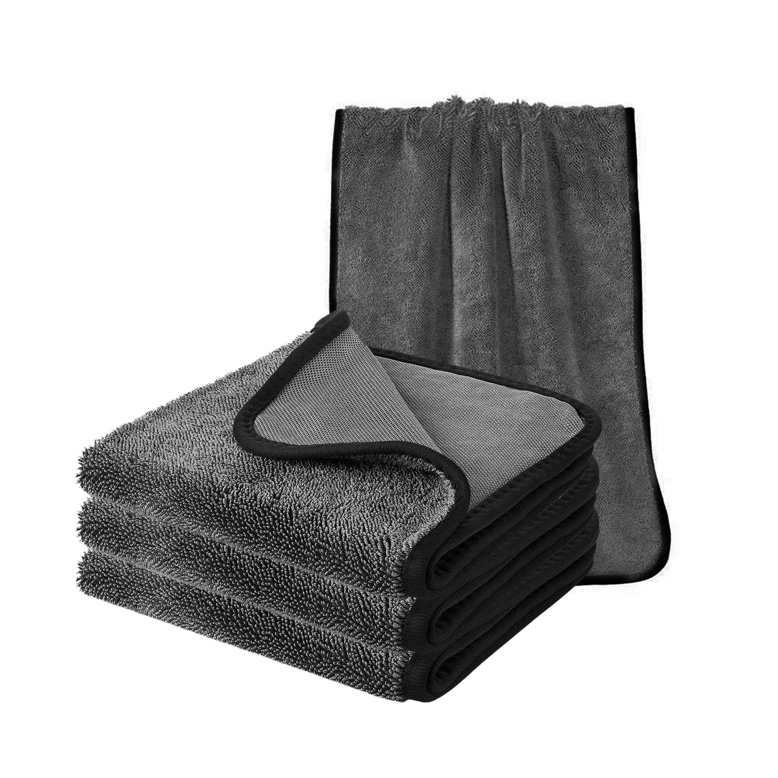 Shower Cleaning Cloths - 3pcs Super Absorbent Microfiber Bath Towels for Effo...