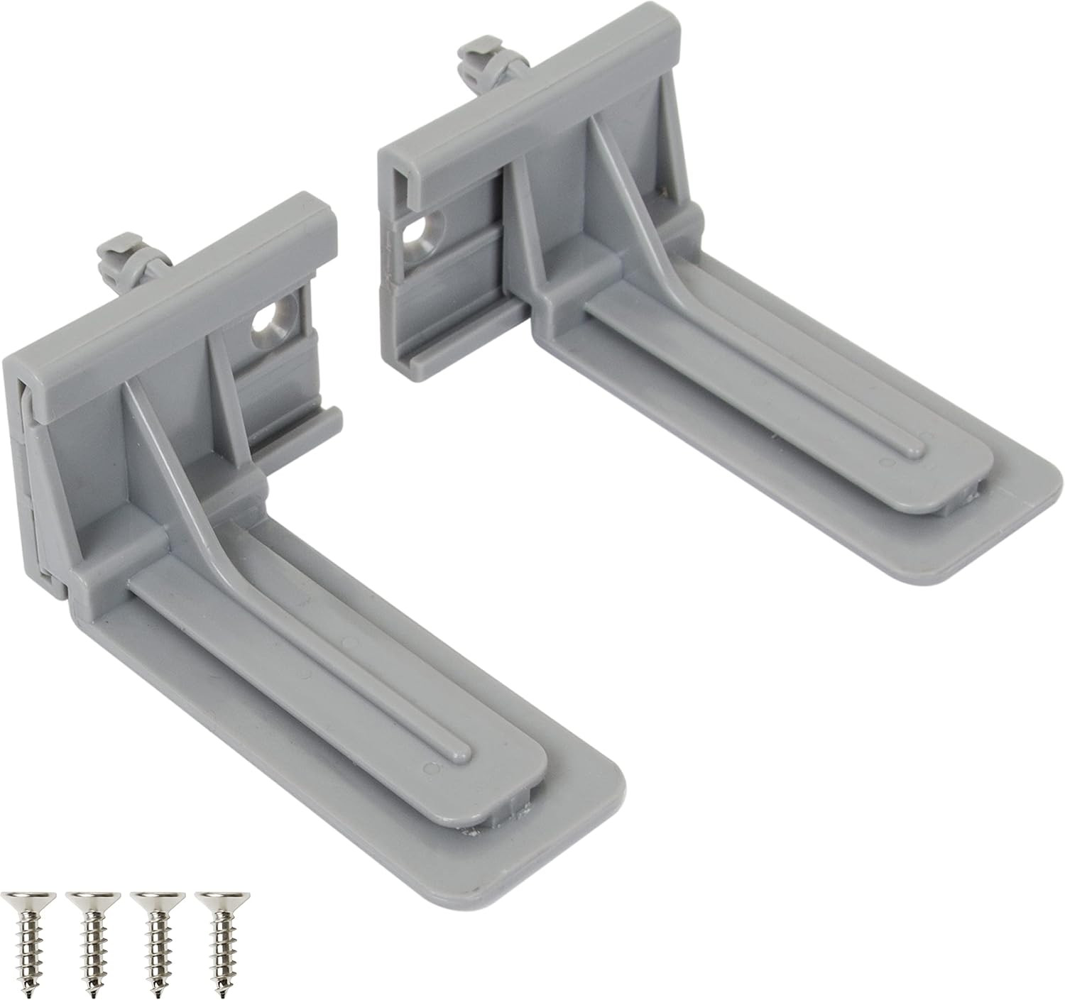 Rear Mounting Brackets for Undermount Drawer Slides | 1 Pair (2 Pcs) | Face Fram