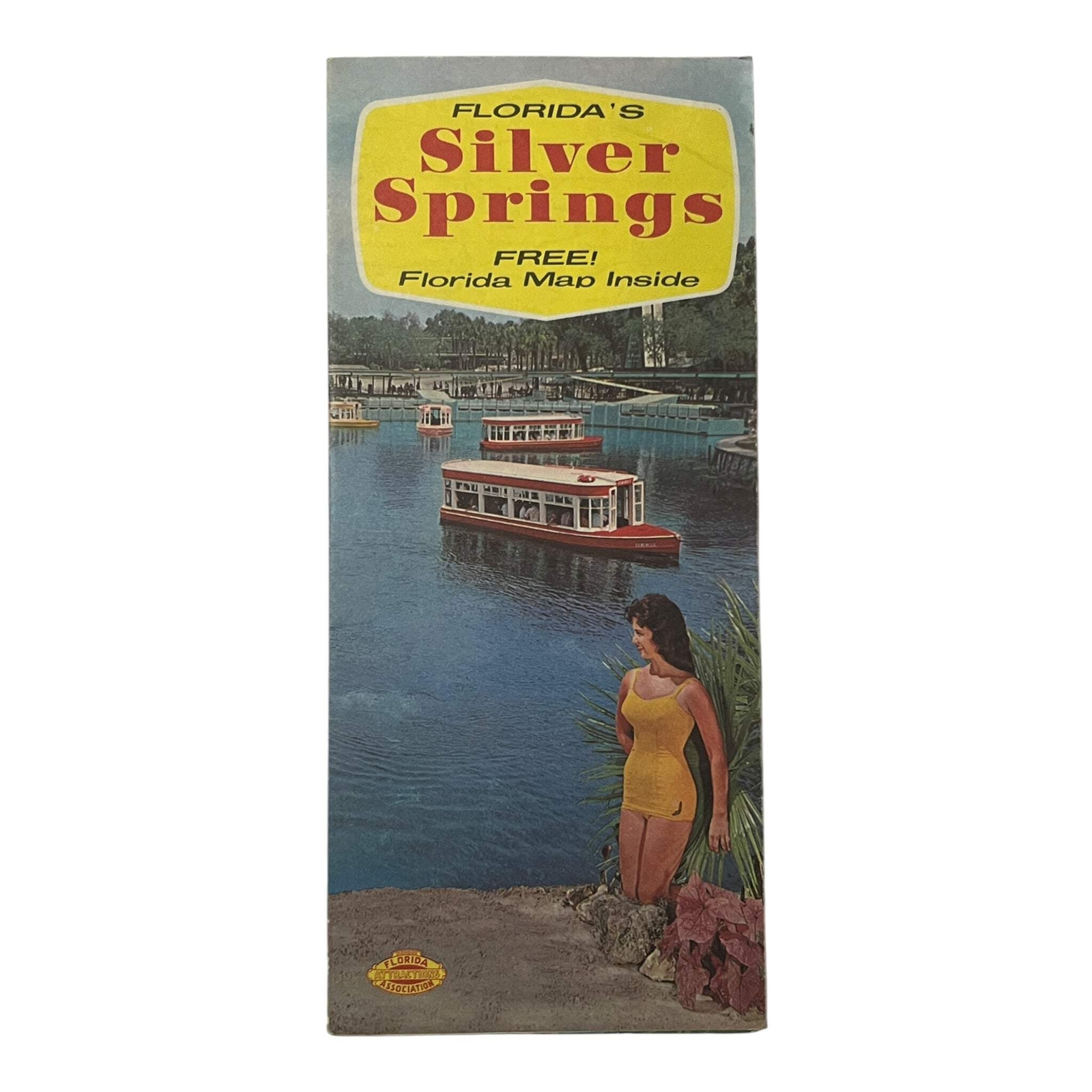 Map - Florida's Silver Springs Brochure w/Map