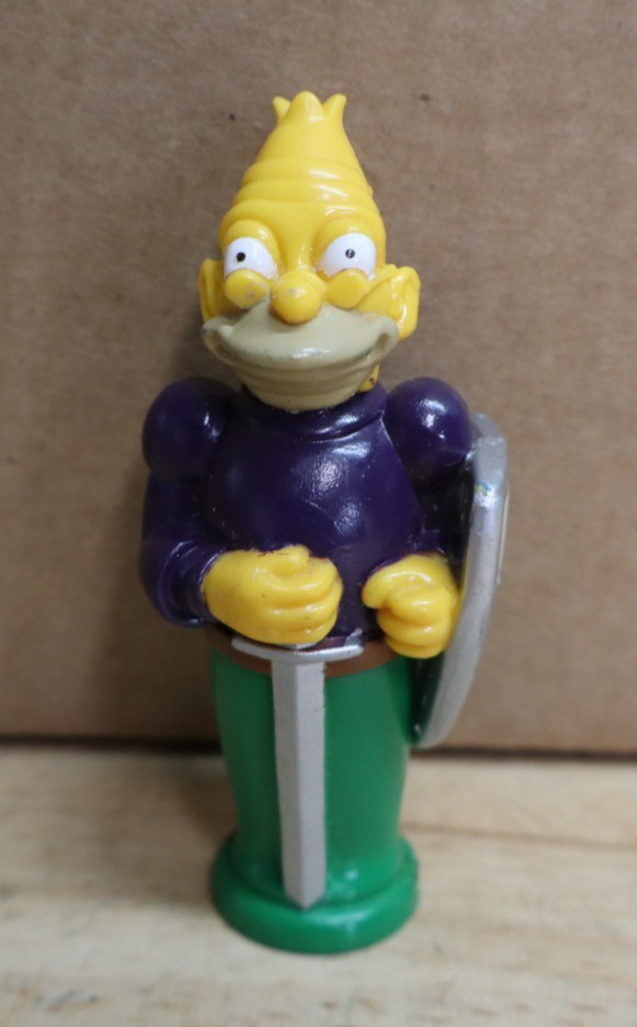 THE SIMPSONS Grandpa Purple BISHOP CHESS PIECE - Vintage 1992 TCFFC