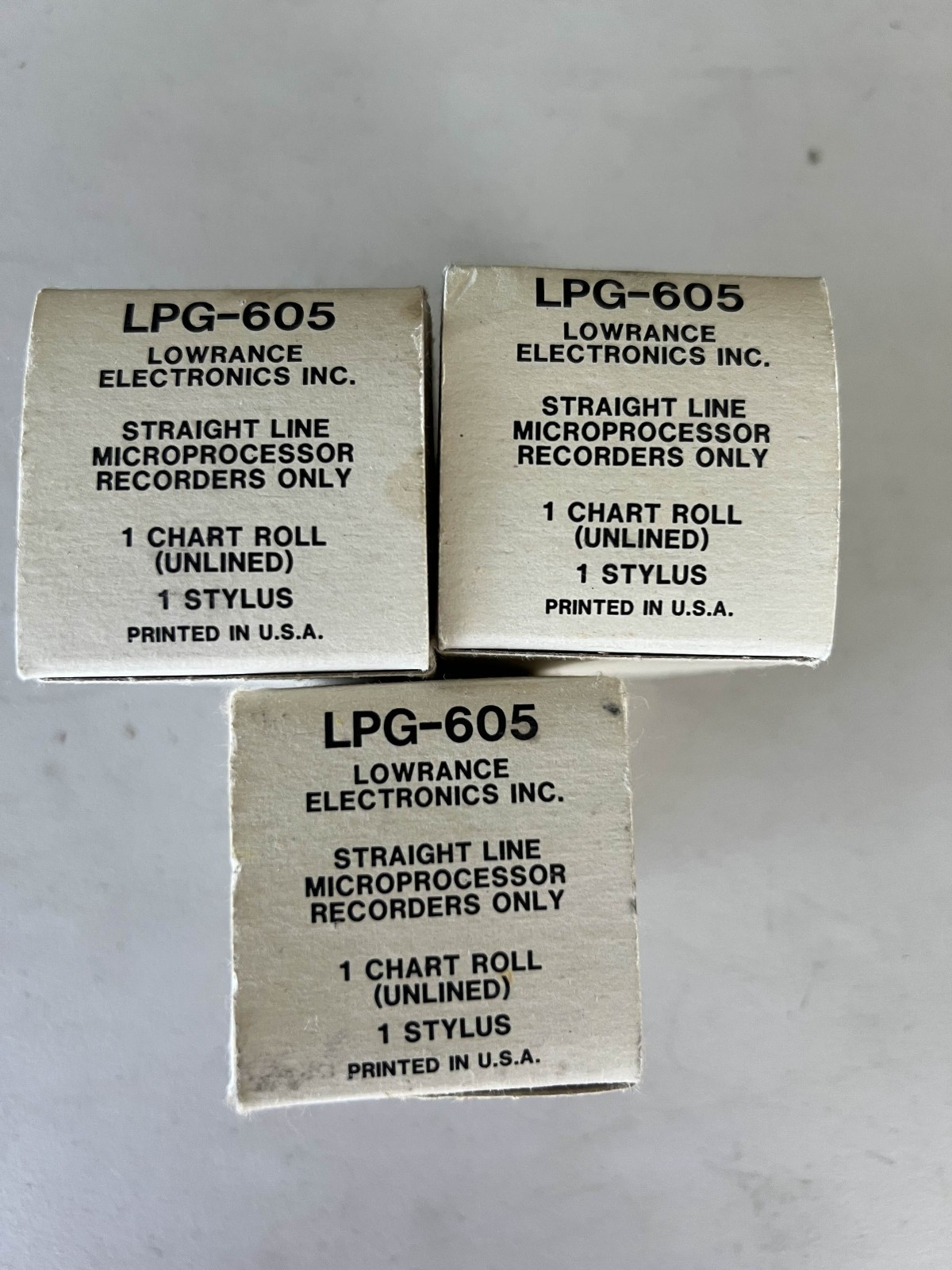 LPG-605 Graph Paper Lowrance Electronics Stright Line Microprocessors Recorders
