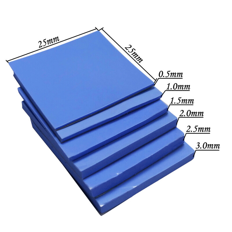 10PCs 0.5-3mm Silicone Paste Gel Conductive Thermal Pad For GPU CPU Heatsink