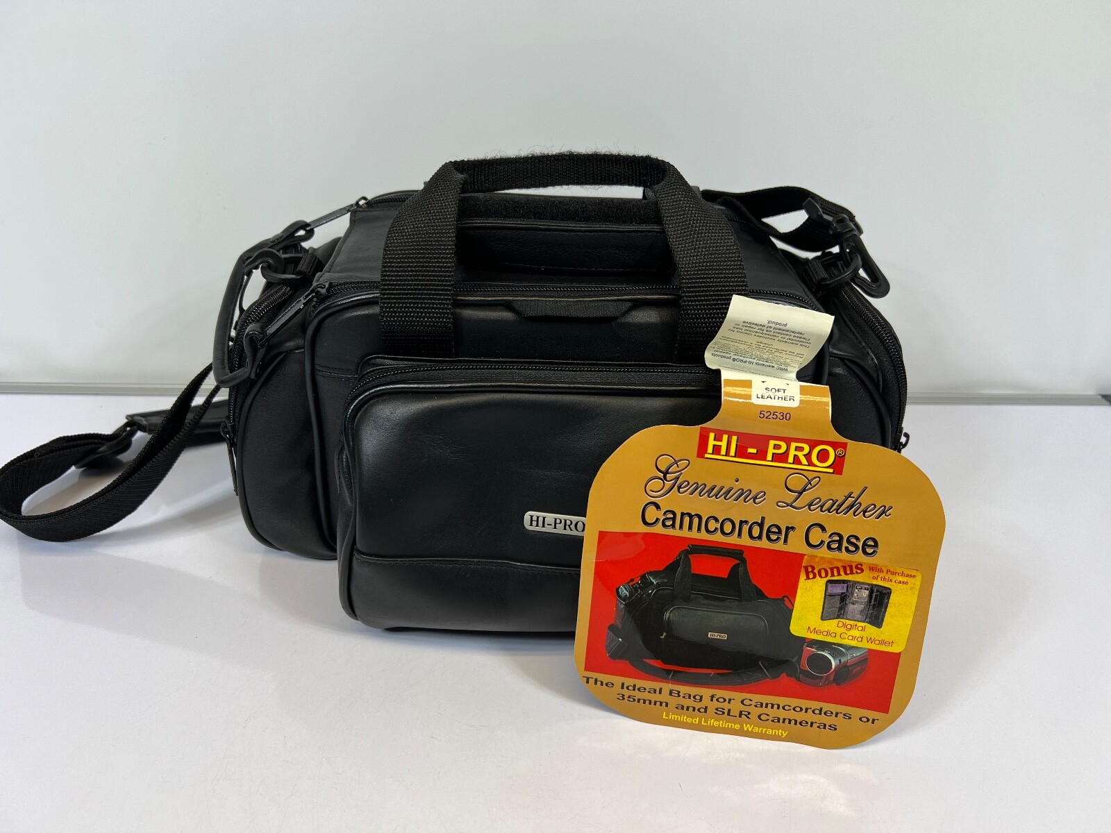 HI-PRO 52530 Genuine Soft Leather Camcorder Case