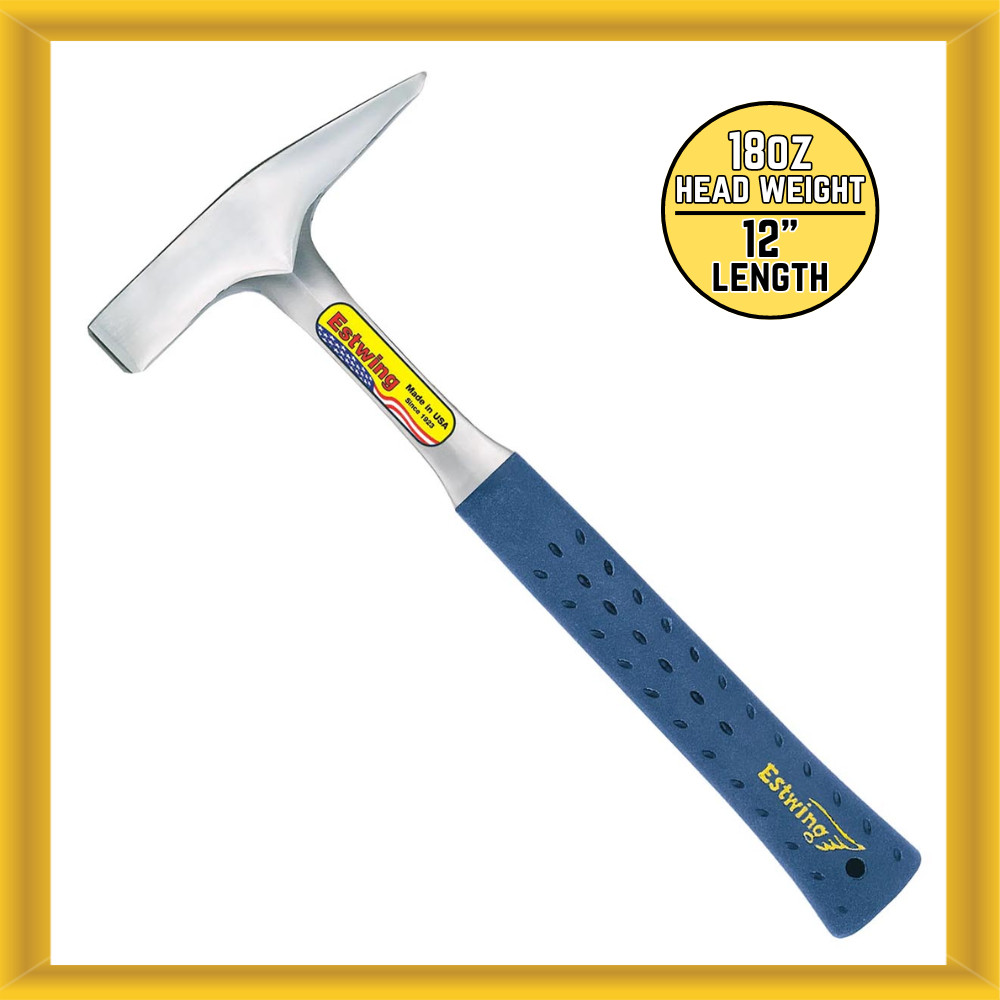 Estwing T3-18 18 oz. 12.5" Smooth Face Solid American Steel Tinner’s Hammer