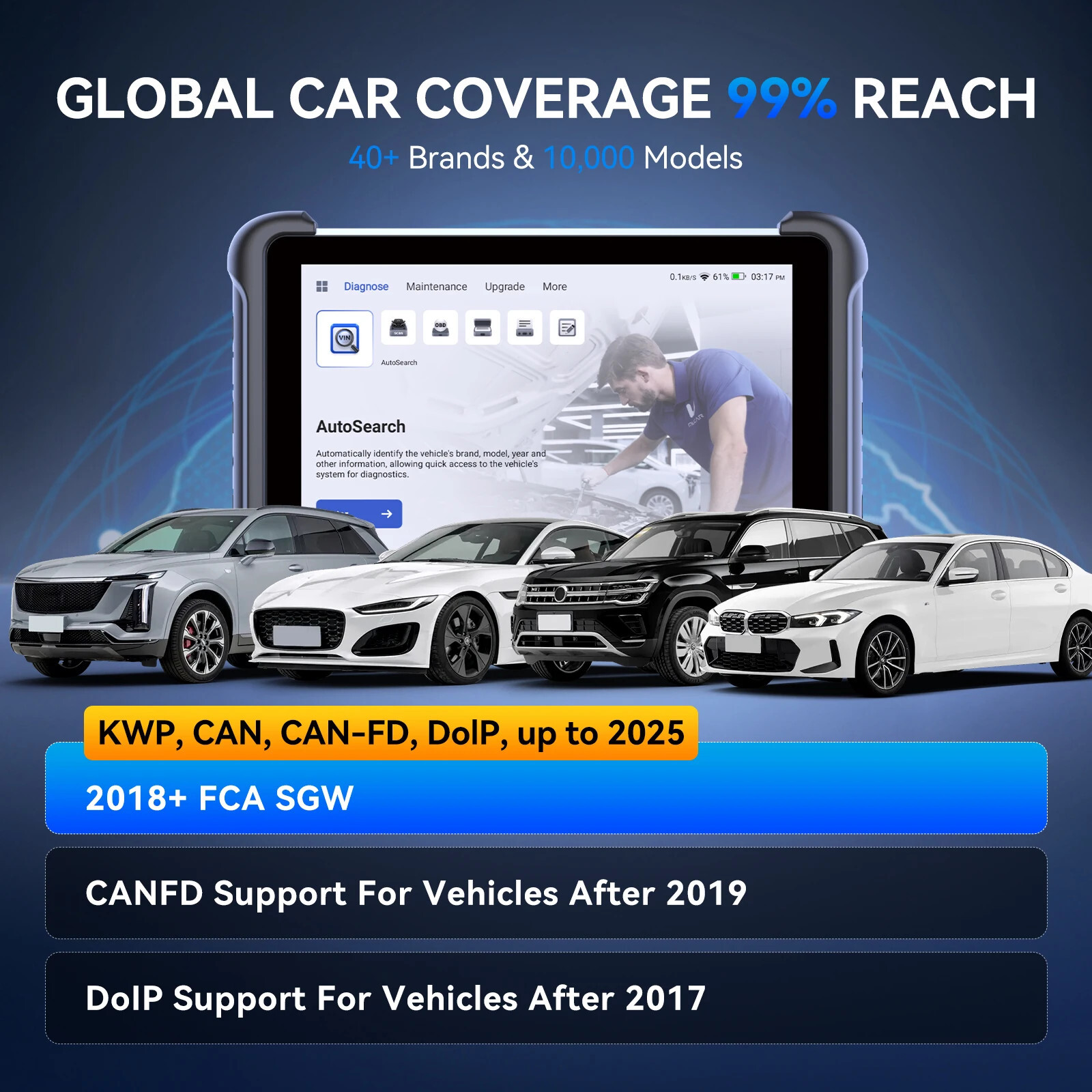 MUCAR 892BT KEY Coding Bidirectional Tool All System Diagnostic Scanner LifeFree