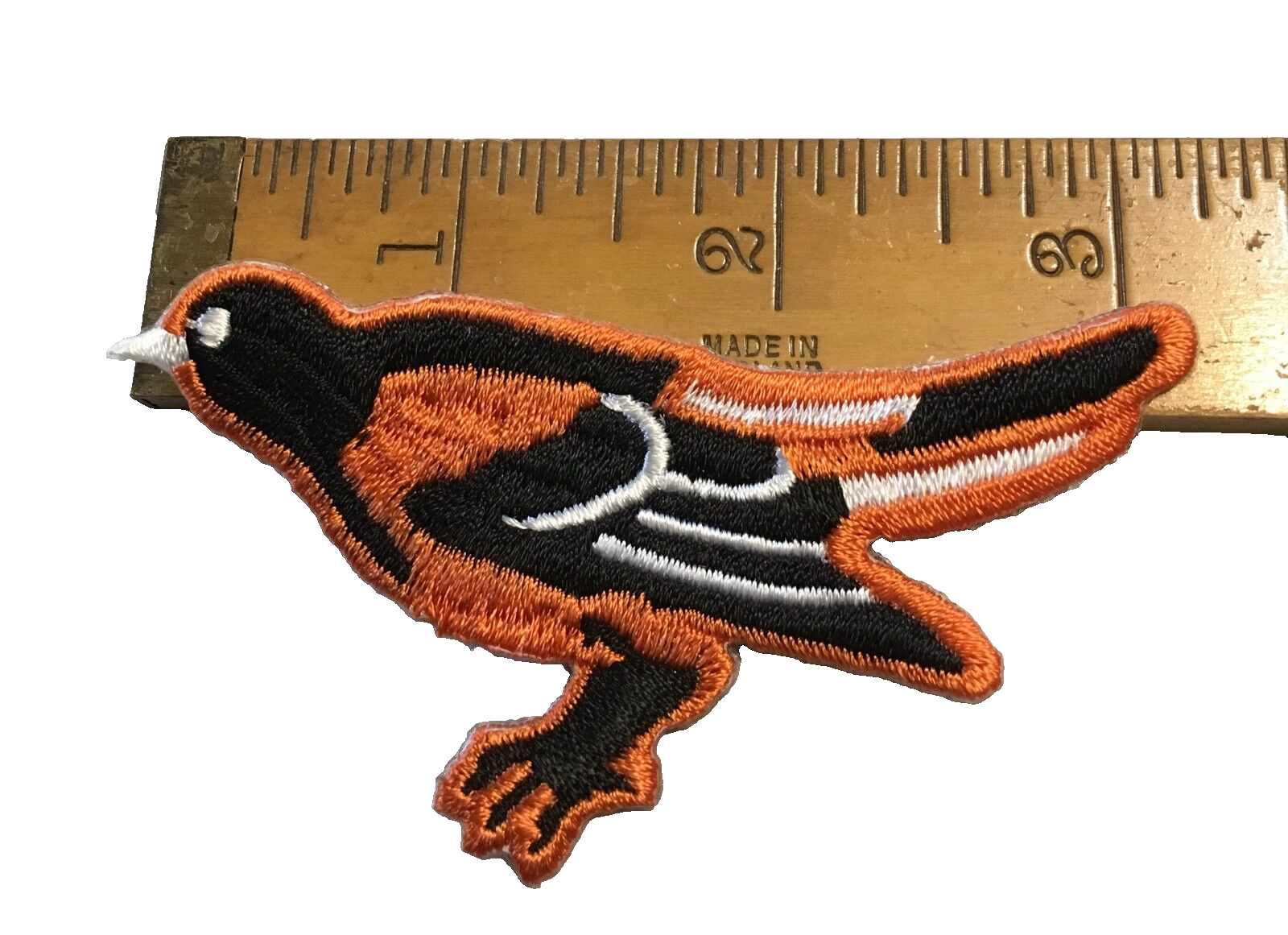 Baltimore Orioles  Embroidered  Patch Cap Logo 3 1/8 inch  NEW