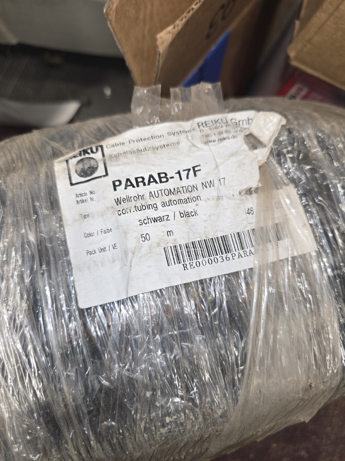 New Reiku Parab-17F Corrugated Robotic/Waterproof Tubing 164 Ft (50 M.)  1/2 In.