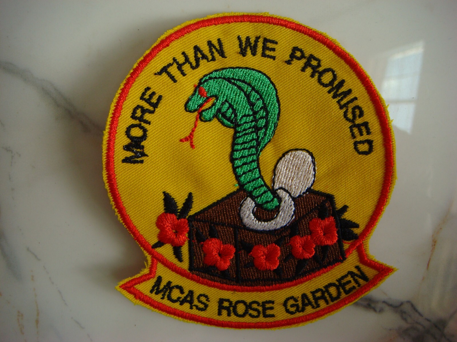 USMC MCAS ROSE GARDEN IN NAM PHONG THAILAND, VIETNAM WAR PATCH