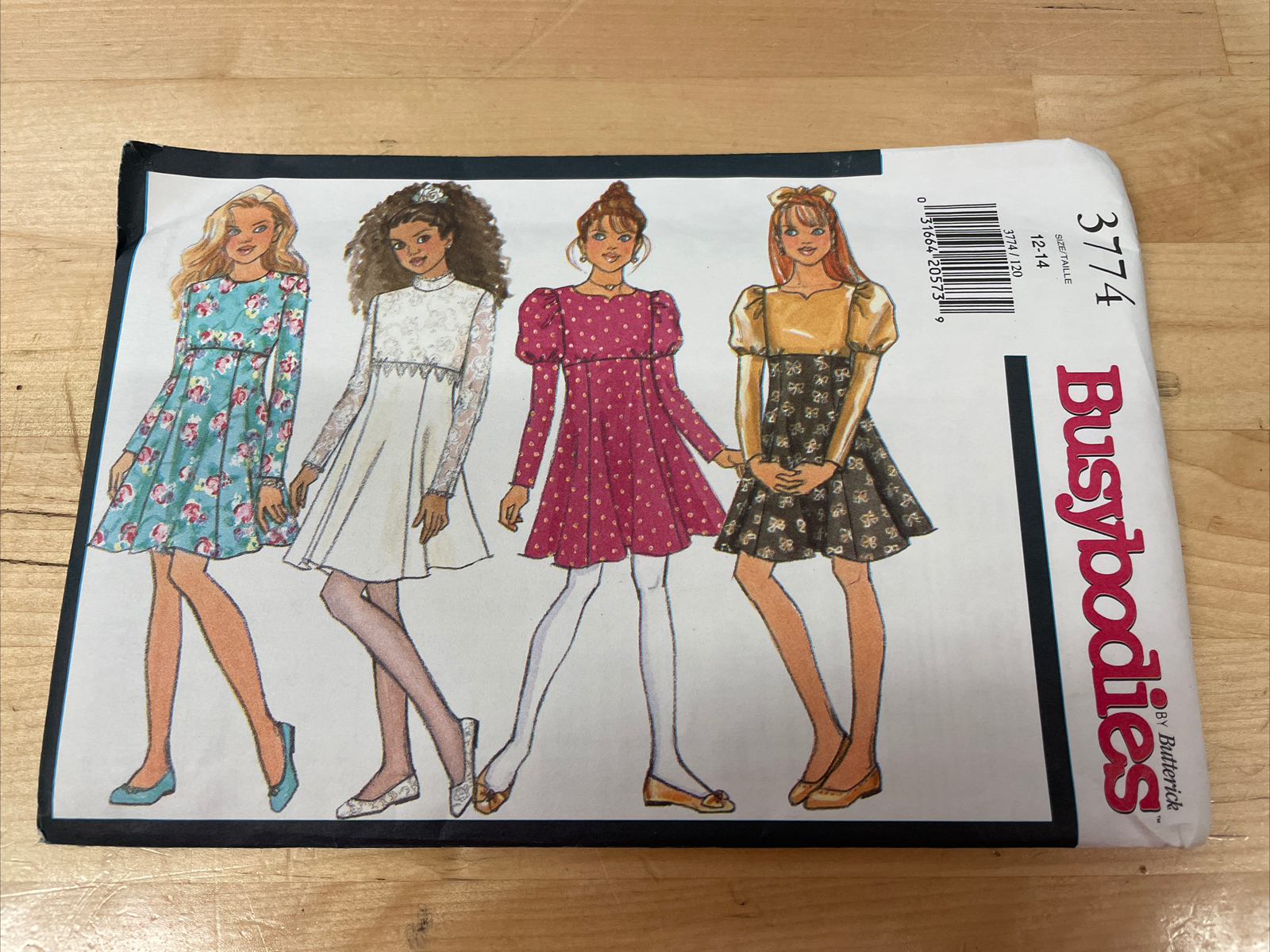 BUTTERICK 3774 Misses Gathered Pleated Pull-on/Zipper Yoked Skirts Sz 12-14