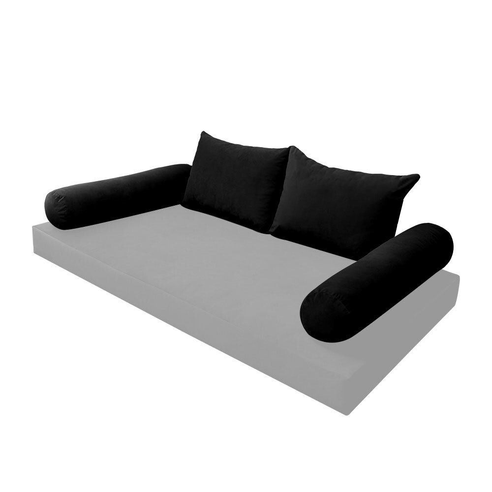 SLIPCOVER ONLY KnifeEdge Full Style V4 Velvet Indoor Daybed Bolster Pillow AD374